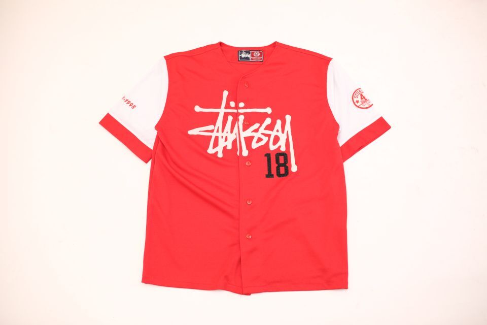 ステューシー ベースボールシャツ Stussy Baseball Shirt | Blue