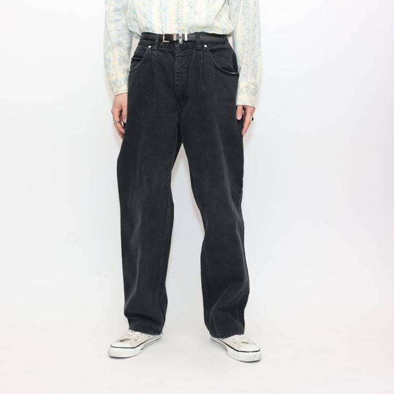 anchor blue black denim w33×L30 後染めbuggy anchor blue black denim w33×L30 後染めbuggy