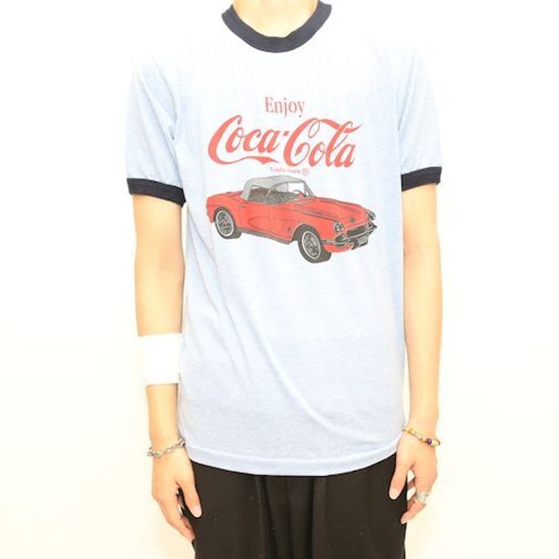 コカ・コーラ リンガーTシャツ Coca-Cola# | Blue コカ・コーラ リンガーTシャツ Coca-Cola# | Blue