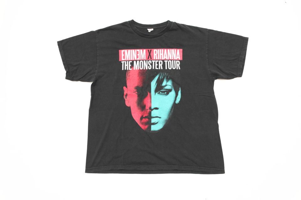 Eminem x Rihanna The Monster Tour Tシャツ Eminem/Rihanna T SHIRT The Monster Tour 2014 Detroit MEDIUM