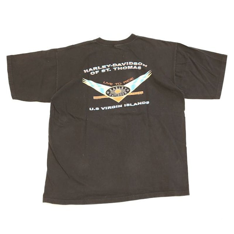 90s ハーレーダビッドソン Tシャツ Harley Davidson T-shirt | Blue 90s ハーレーダビッドソン Tシャツ Harley Davidson T-shirt | Blue
