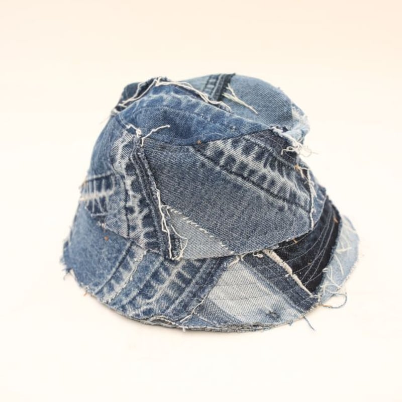 リーバイス ツギハギ デニムバケットハット Levis Patchwork Denim Buc...