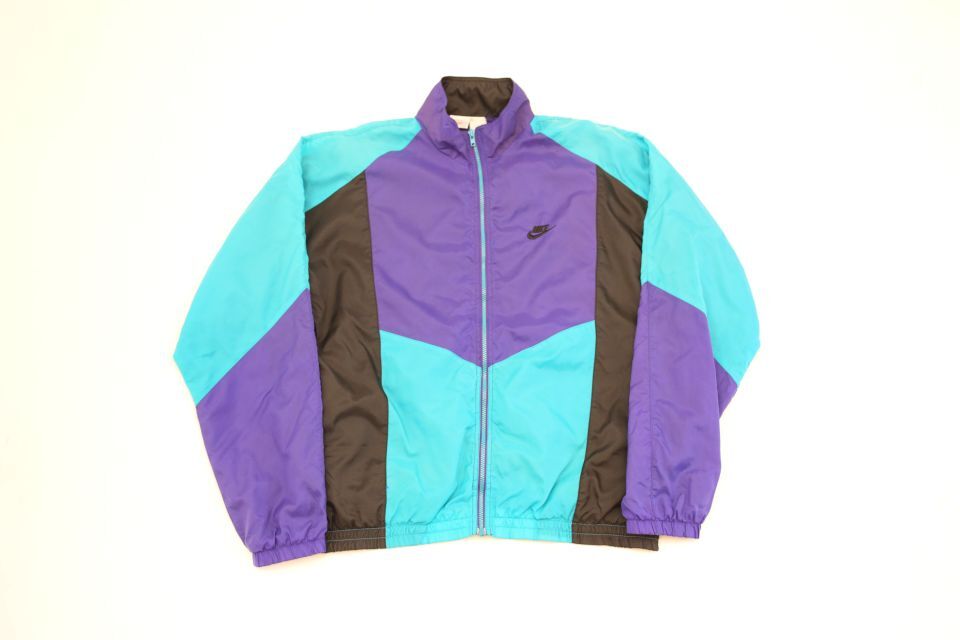 90s ナイキ ナイロンジャケット Nike Nylon Zip Jacket | Blue 90s ナイキ ナイロンジャケット Nike Nylon Zip Jacket | Blue