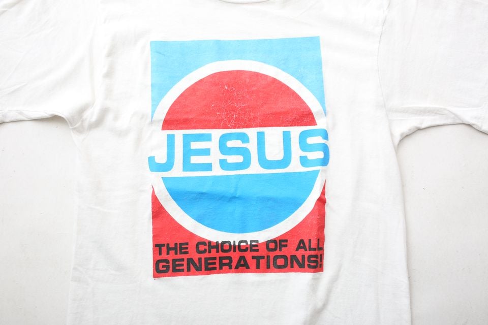 激レア 90年代ビンテージ　ジーザス系　ペプシパロディ　フルーツボディ　Tシャツ 90s Jesus ペプシ パロディ ジーザス vintage Tシャツ - メルカリ