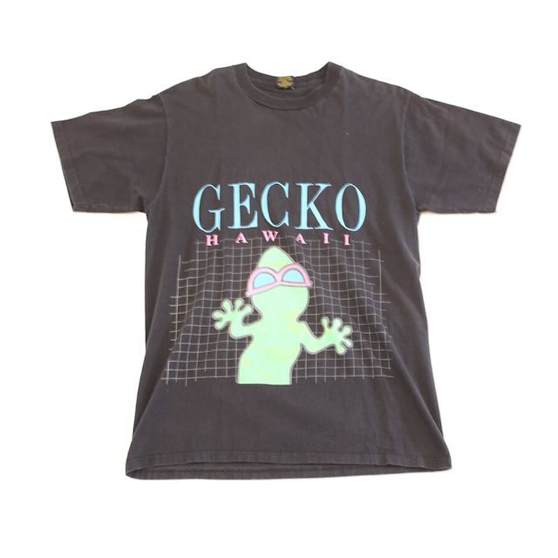 90's ゲッコーハワイ Tシャツ Gecko Hawaii T-shirt # | Blue