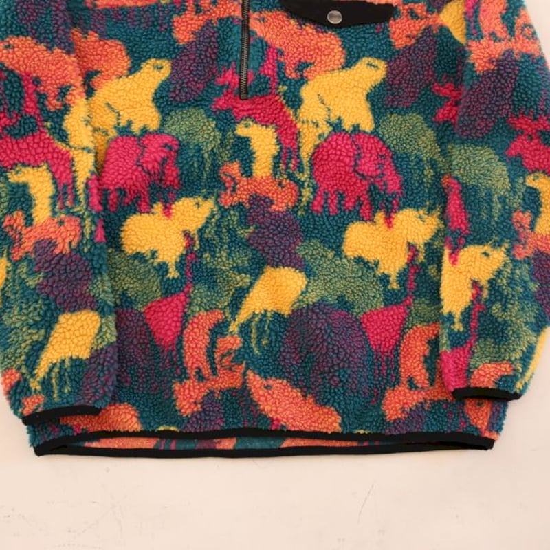 90s アニマル柄 フリース Animal Pattern Half Zip Fleece J 90s アニマル柄 フリース Animal Pattern Half Zip Fleece J