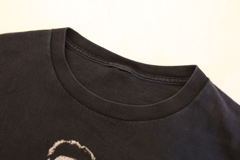 ジョニー・キャッシュ バンドTシャツ Johnny Cash T-shirt# | Blue Johnny Cash ジョニーキャッシュ バンドT Tシャツ ブリーチ染め M