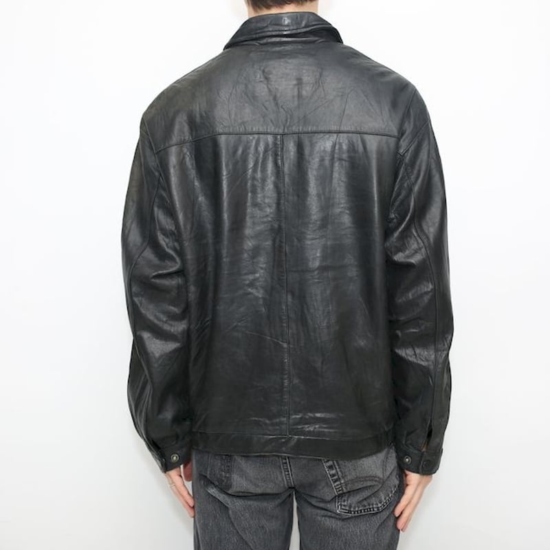 ルーズシルエット ラムレザージャケット Perry Ellis Lamb ルーズシルエット ラムレザージャケット Perry Ellis Lamb