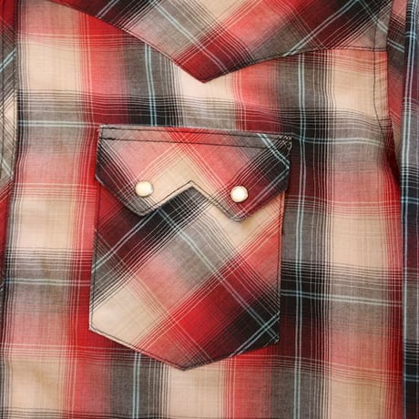 ラングラー チェック ウエスタンシャツ Wrangler Checkered Western Shirt＃