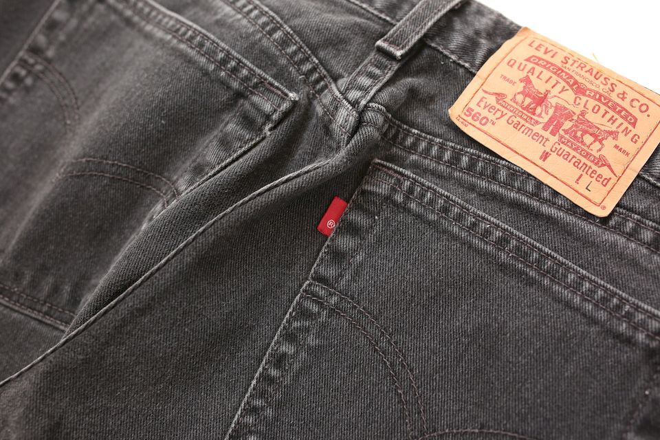 米国製 リーバイス 560 ブラックデニム パンツ Levi's Black Made in