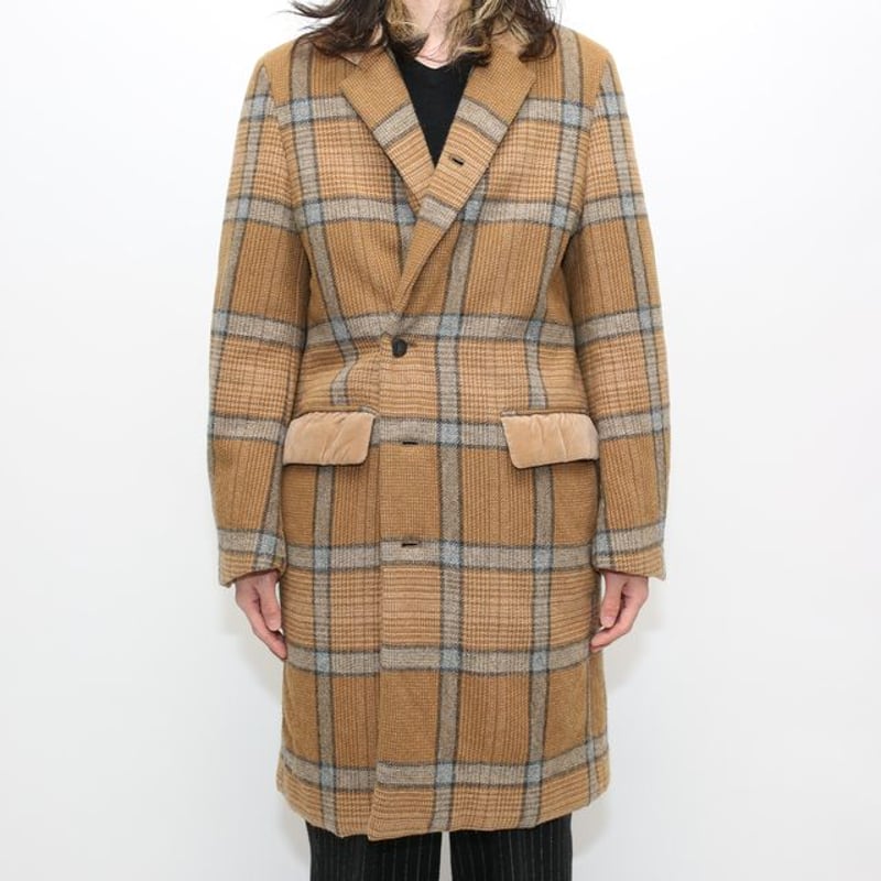 サンシー ウール チェック チェスター コート SUNSEA 14AW Wool サンシー ウール チェック チェスター コート SUNSEA 14AW Wool