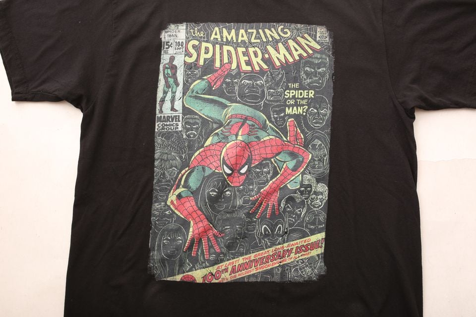 Darc Sport Great Power SPIDER MAN WEB OVERSIZED TEE GRAY L ダルク  