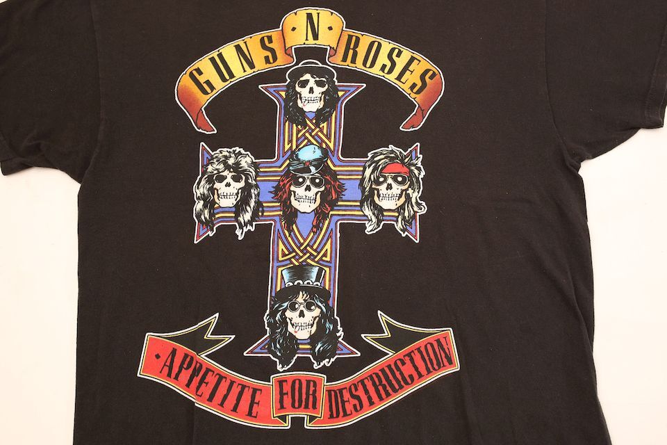 希少 GUNS N' ROSES Tシャツ L ガンズアンドローゼズ blk ガンズ アンド ローゼス Tシャツ Guns N' Roses ILLUSION TOUR