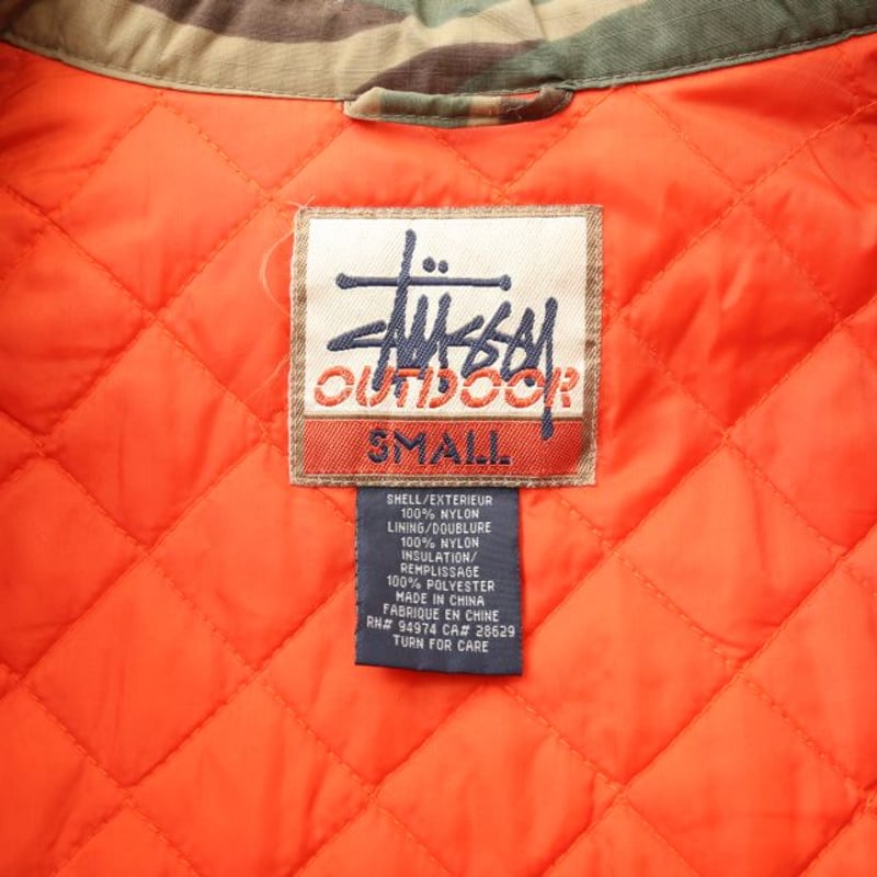 90s ステューシー カモフラ ジャケット Stussy Outdoor BDU Battin...