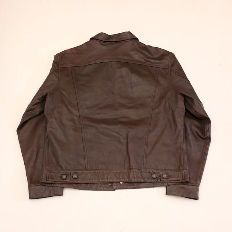 オールドギャップ レザー トラッカージャケット Old Gap Brown Leather