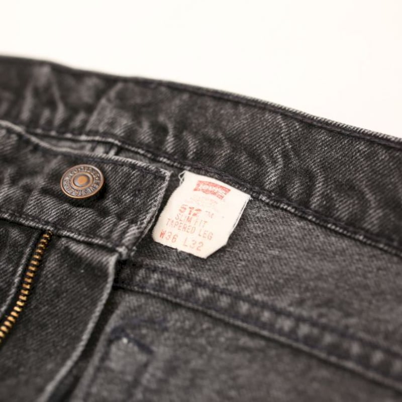 90s リーバイス ブラックデニム Levi's 512 Black Denim Pants 90s リーバイス ブラックデニム Levi's 512 Black Denim Pants
