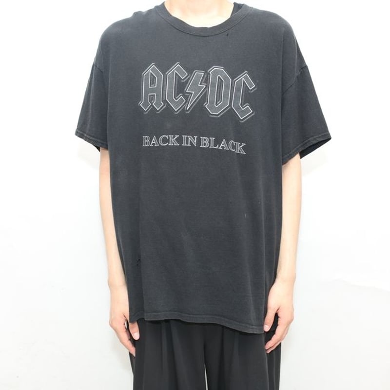AC/DC BACK IN BLACK Tシャツ Lサイズ 予約商品】AC/DC バンドTシャツ ユニセックス: Back In Black