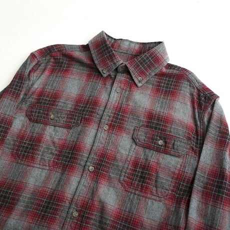 チェック コットン フランネル シャツ George Plaid Cotton Flannel L/S Shirt