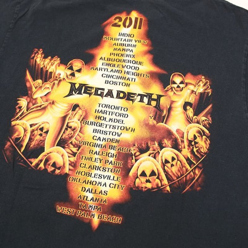 ギフ_包装 ほぼデッドストック/ Tシャツ メガデス ©︎1997 MEGADETH