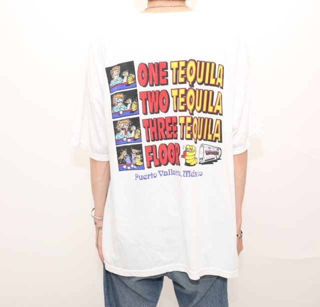 00s テキーラ Tシャツ Mexico Tequila T-shirt | Blue