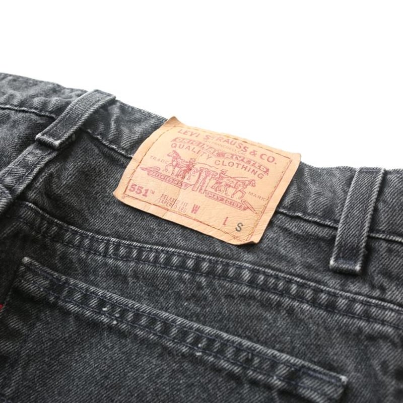 90's リーバイス 551 ブラックデニム パンツ Levi's Black Denim P...