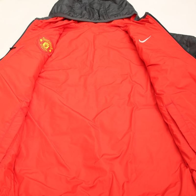 00s nike マンチェスターU 短丈　ドローコード　ナイロンジャケット　S 00s マンチェスターU 短丈 ドローコード ナイロンジャケット メンズ L
