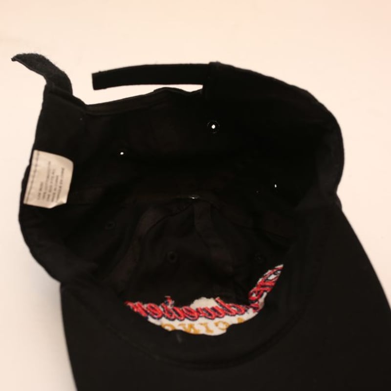 Budweiser バドワイザー　キャップ USA製　90s 90s Budweiser バドワイザー フリースキャップ 企業ロゴ 青