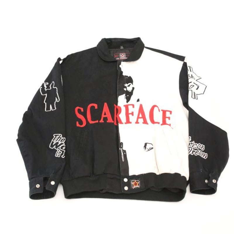 90s スカーフェイス ジャケット JH Design Scarface Racing Jac...