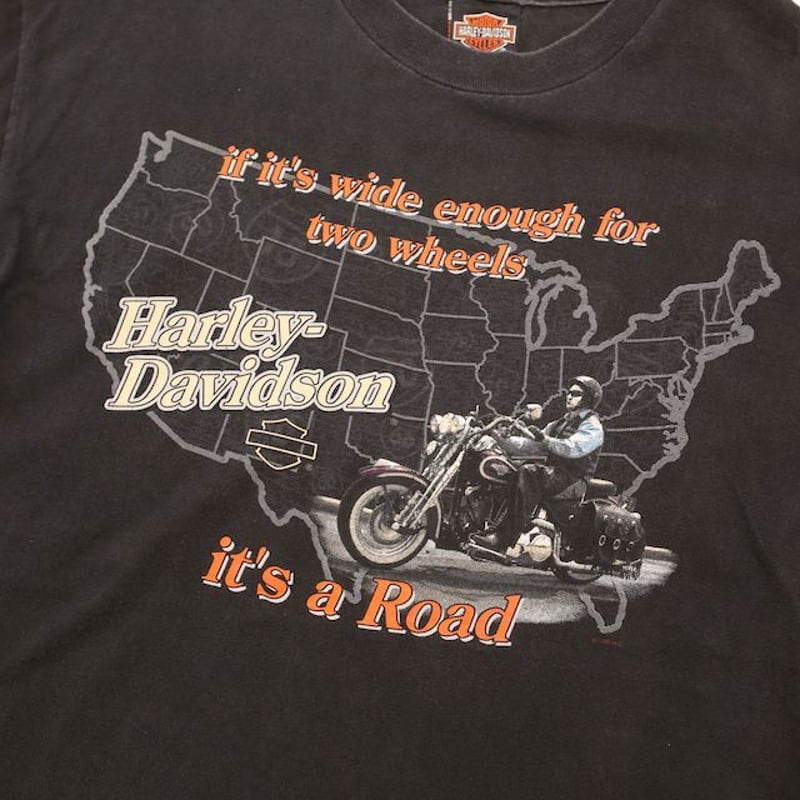 98 ハーレー ダビッドソン Tシャツ Harley Davidson | Blue