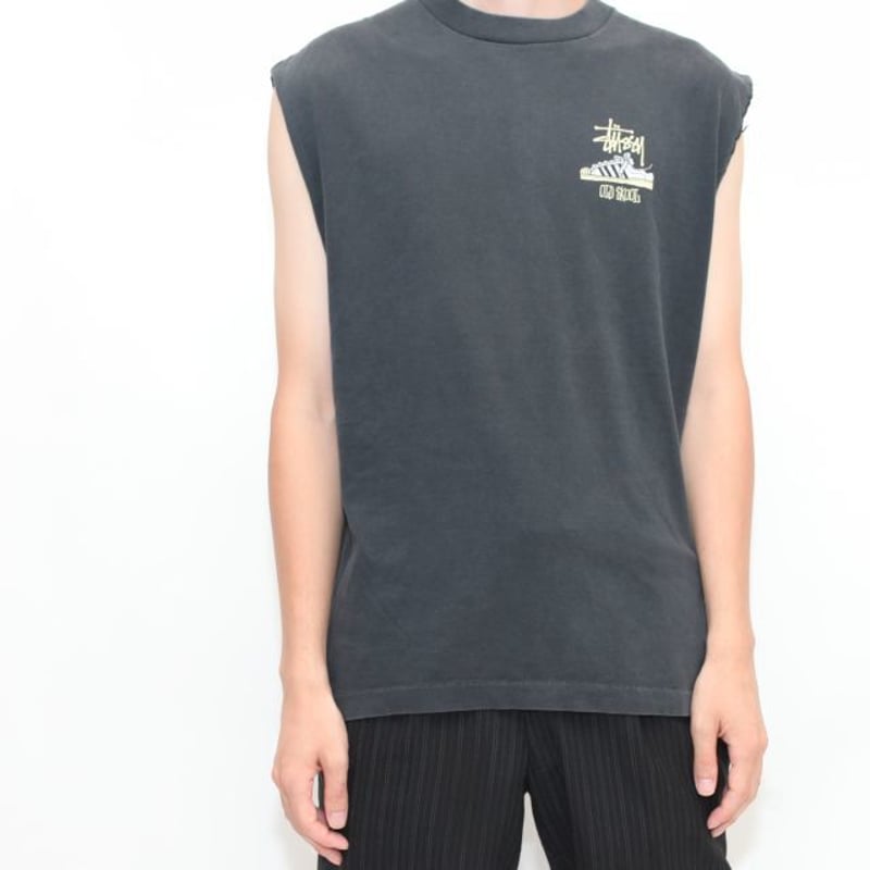 Stussy OLD SKOOL FLAVOR Tシャツ Lブラックコラボ限定 90s 紺タグStussy OLD SKOOL FLAVOR Tシャツ 黒 - メルカリ