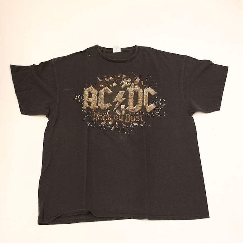 ACDC Rock or Bust ツアーバンドTシャツ | Blue ACDC Rock or Bust ツアーバンドTシャツ | Blue