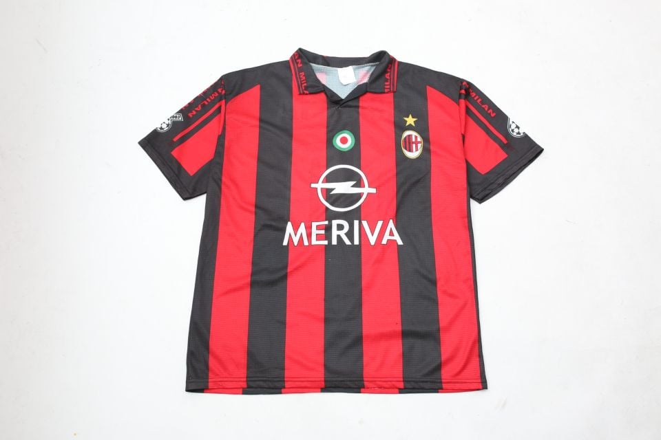 03-04 ルイコスタ ACミラン サッカーユニフォーム サッカーシャツ ゲームシャツ AC Milan Game Shirt