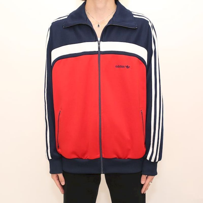 80's アディダス トラックジャケット Adidas Track Jacket# | Blue