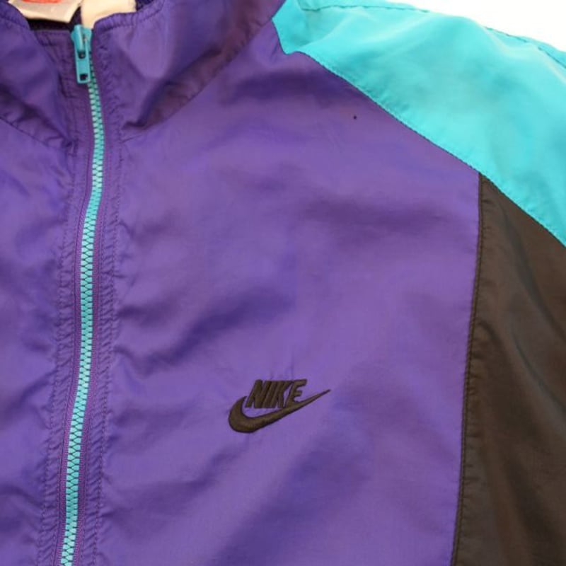 90s ナイキ ナイロンジャケット Nike Nylon Zip Jacket | Blue 90s ナイキ ナイロンジャケット Nike Nylon Zip Jacket | Blue