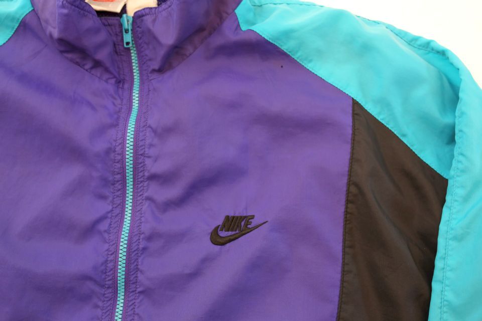 90s ナイキ ナイロンジャケット Nike Nylon Zip Jacket | Blue 90s ナイキ ナイロンジャケット Nike Nylon Zip Jacket | Blue