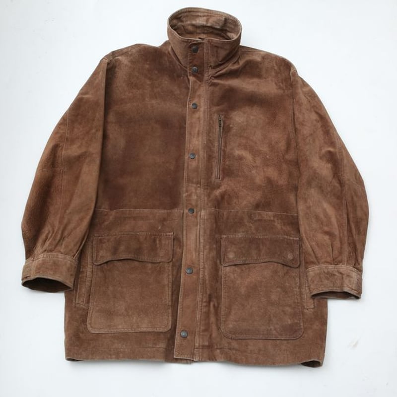 スエードカーコート Leather Coat# | Blue スエードカーコート Leather Coat# | Blue