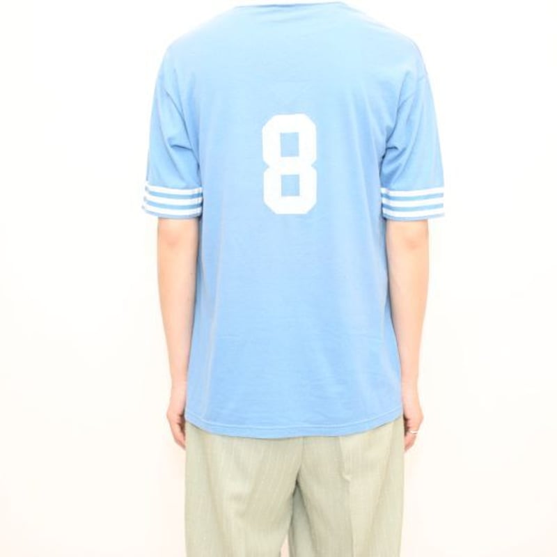 70s RUSSELL/ラッセル フットボールTシャツ 70s USA製 RUSSELLラッセル ALAMEDA FOOTBALL 86 ナンバリング