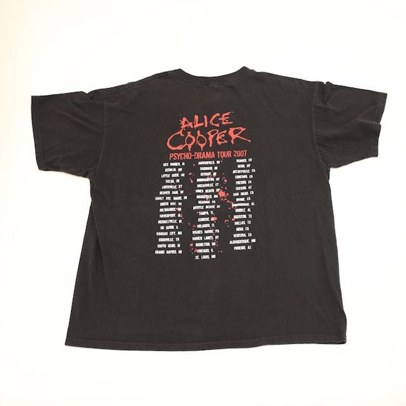 アリスクーパー 2007 ツアー バンドTシャツ Alice Cooper T-shirt# 