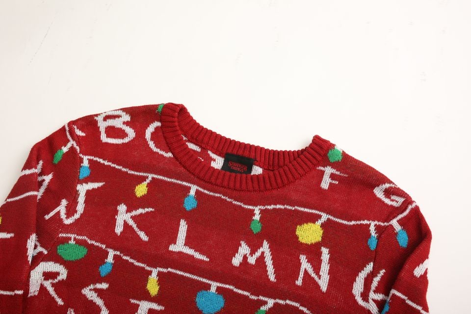 ストレンジャーシングス コットンポリ ニット セーター Stranger Things Cotton Polyester Knit Sweater#