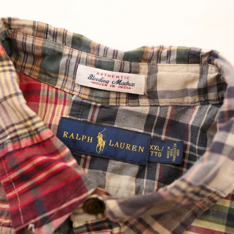 ラルフローレン パッチワーク 半袖シャツ Ralph Lauren ラルフローレン パッチワーク 半袖シャツ Ralph Lauren
