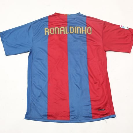 FCバルセロナ 06-07 ロナウジーニョ フットボール ゲームシャツ Barcelona Ronaldinho Football Game Shirt#