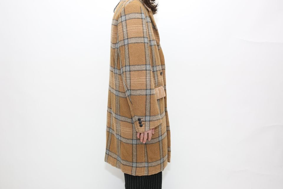 サンシー ウール チェック チェスター コート SUNSEA 14AW Wool サンシー ウール チェック チェスター コート SUNSEA 14AW Wool