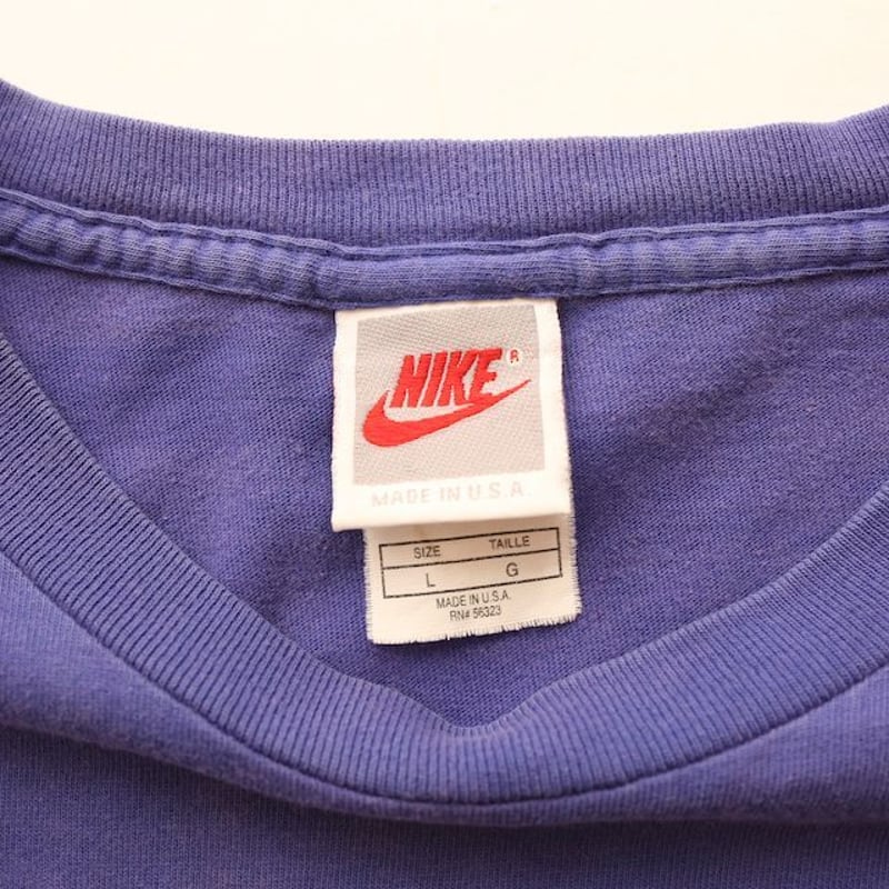 90s フェード ボロ Nike Jordan パープル Tシャツ 90s ビンテージ Nike ナイキ 銀タグ made in USA Jordan