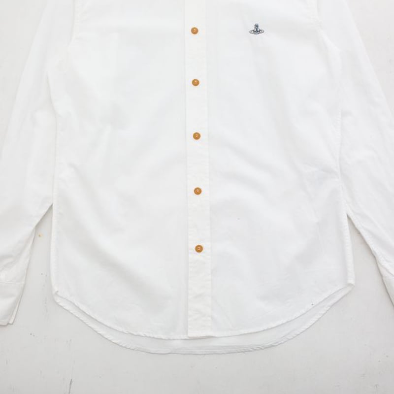 Vivienne Westwood コットンブロードピコラウンドカラーシャツ　白 中古・古着通販】Vivienne Westwood (ヴィヴィアンウエスト