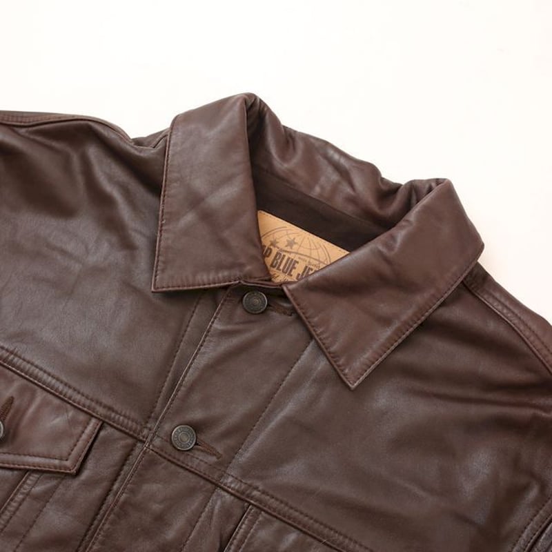 オールドギャップ レザー トラッカージャケット Old Gap Brown オールドギャップ レザー トラッカージャケット Old Gap Brown