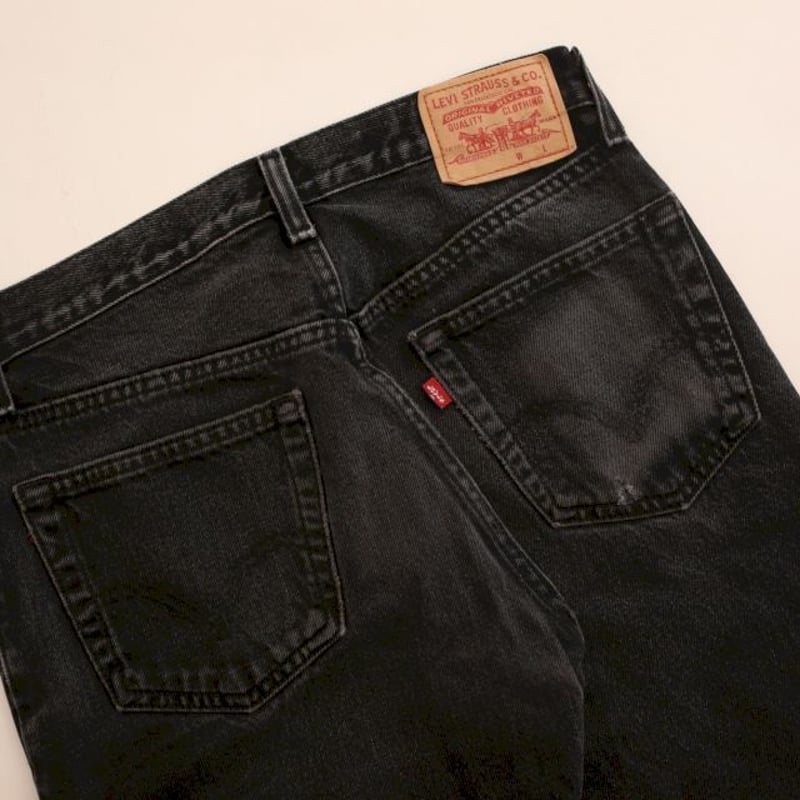 リーバイス 505 ブラック ダメージデニム Levi's 505 Black Damage...