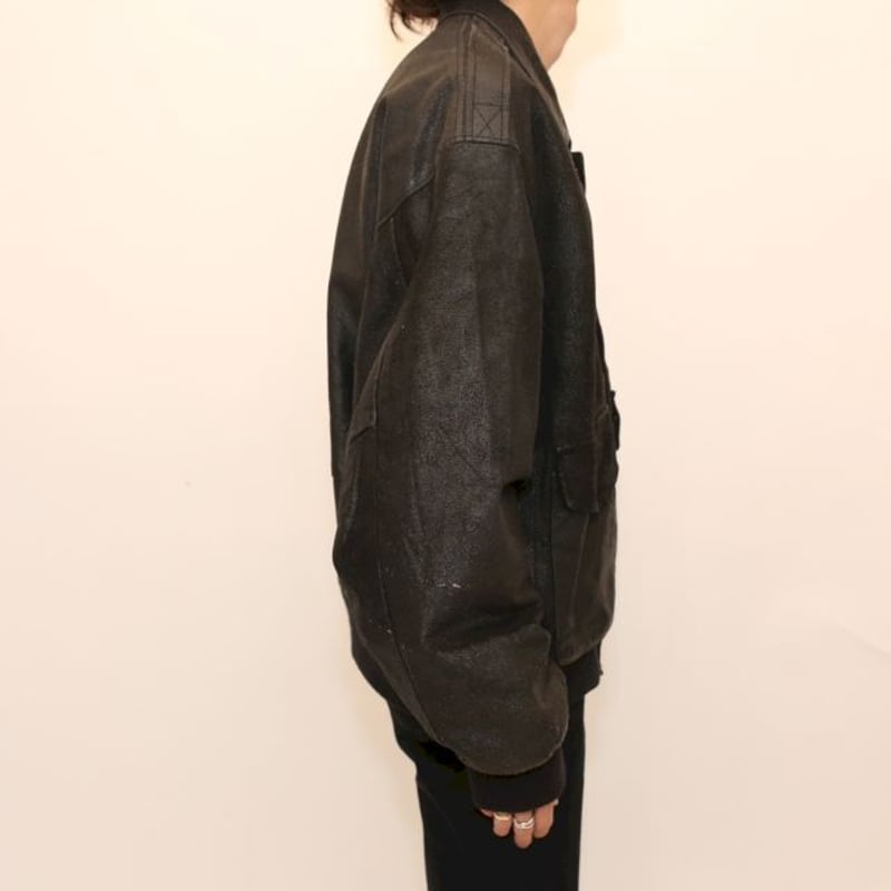 A-2タイプ レザー ジャケット A-2 Type Leather Jacket | Blue A-2タイプ レザー ジャケット A-2 Type Leather Jacket | Blue