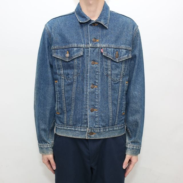 古着 70s USA製 Levi's 70506-0216 ハンド ポケット付 濃紺