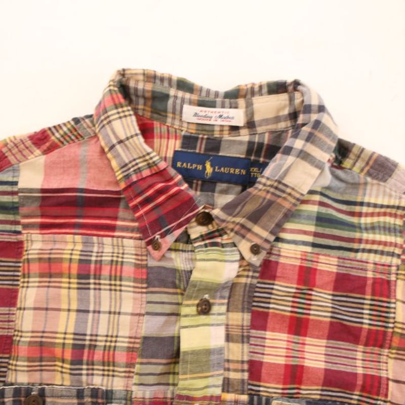 ラルフローレン パッチワーク 半袖シャツ Ralph Lauren ラルフローレン パッチワーク 半袖シャツ Ralph Lauren