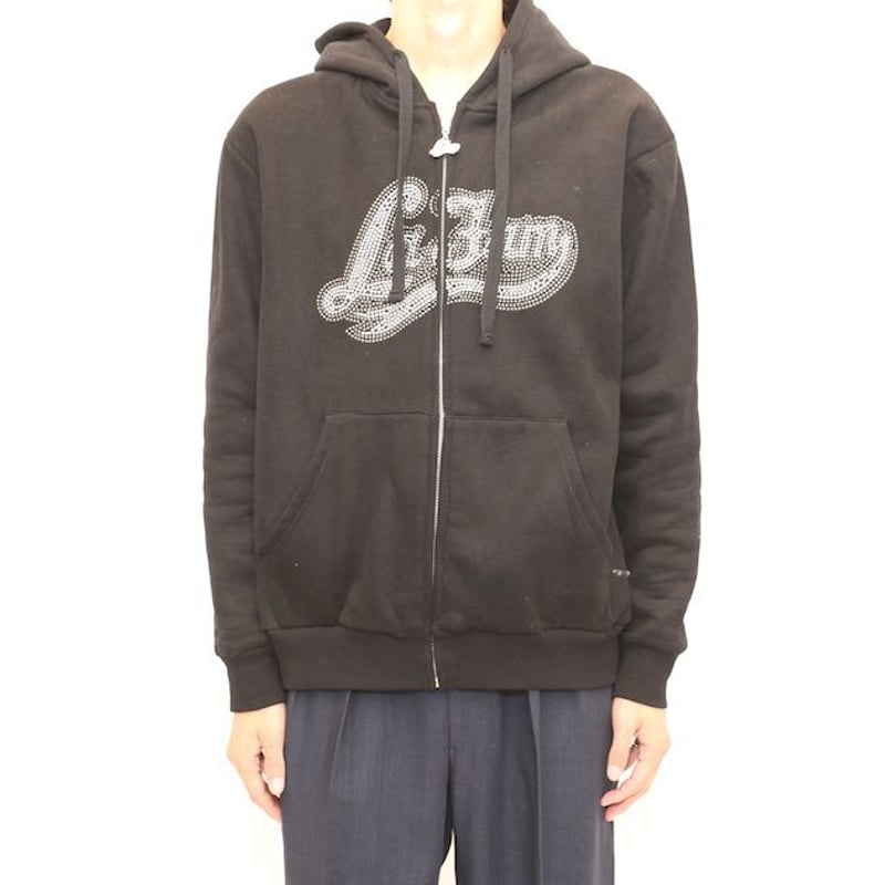 か*げ様 Lafam leather jacket La Fam All Black Varsity Leather